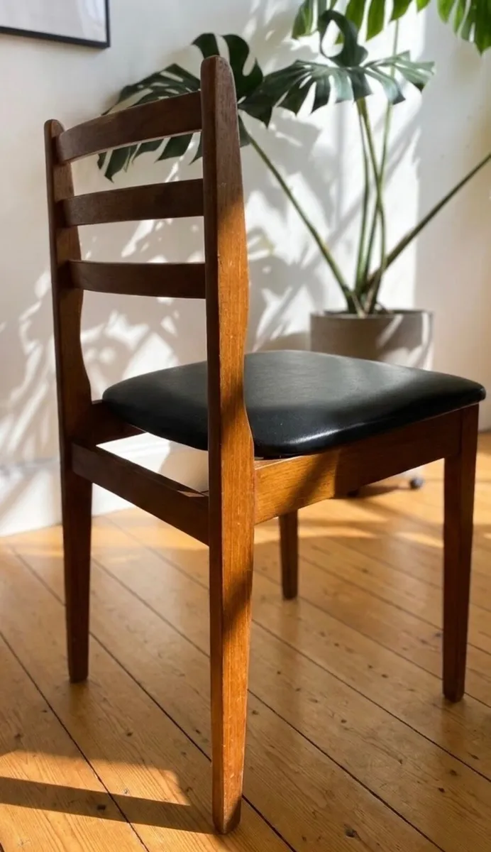 G Plan Teak Drop Leaf Dining Table & 4 Chairs - Image 4