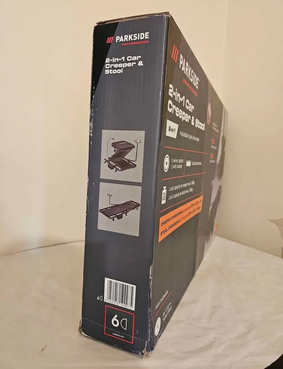 2-in-1 Car Creeper & Workshop Stool - Brand New in - Image 3