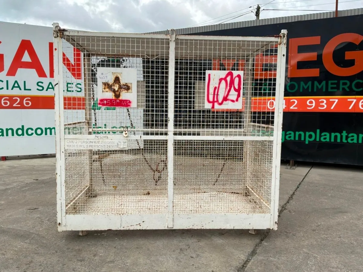 95" MAN BASKET / CRANE SAFETY CAGE......4029. - Image 4