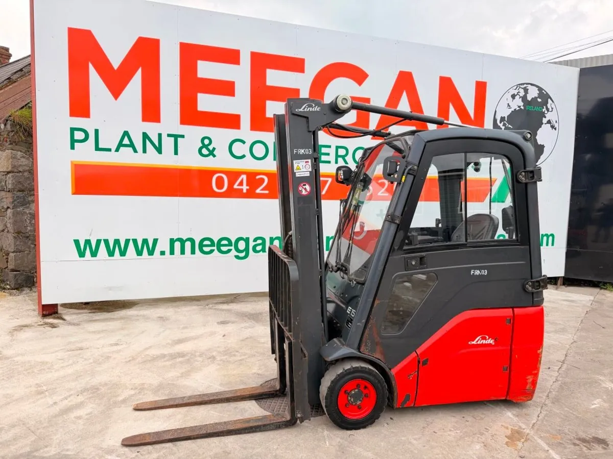 2012 LINDE 1.5 TON ELECTRIC FORKLIFT...2,700 hrs - Image 1