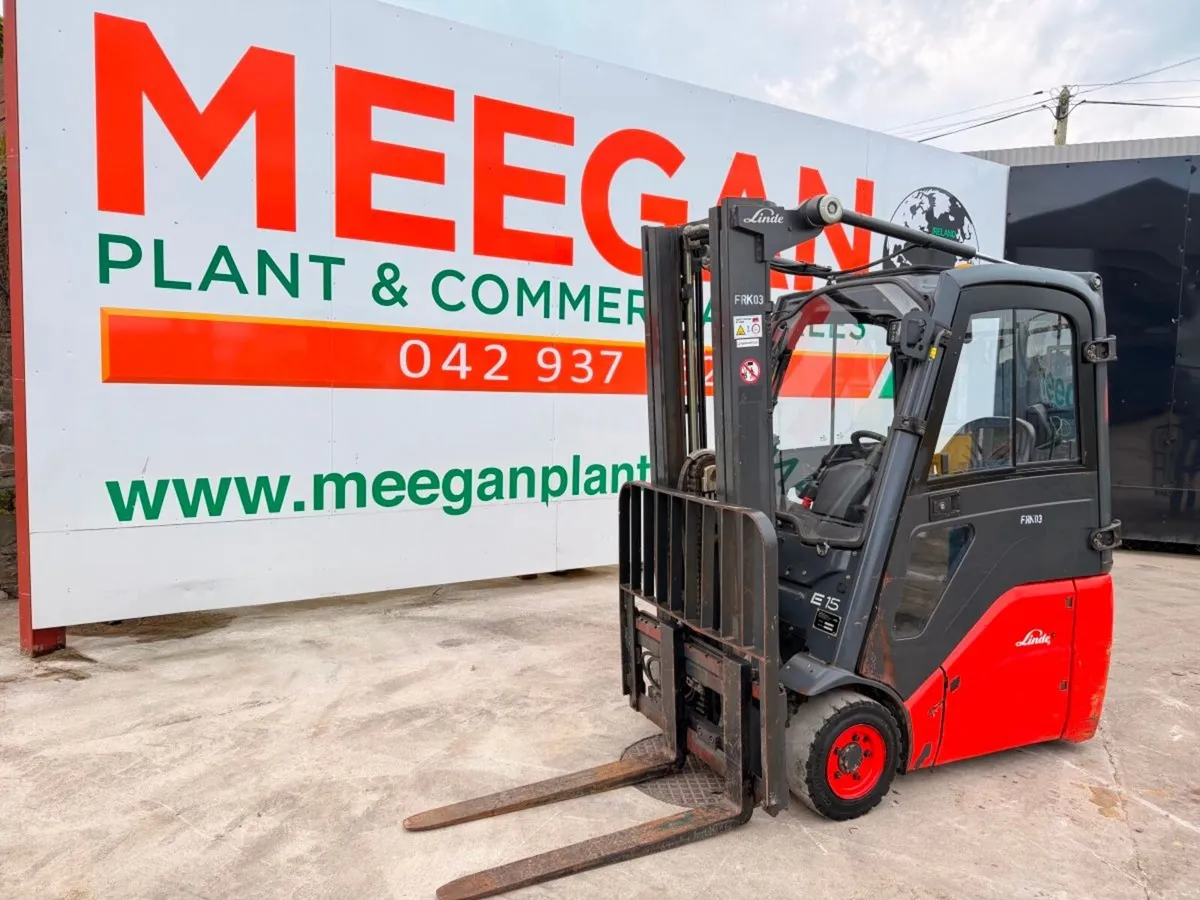 2012 LINDE 1.5 TON ELECTRIC FORKLIFT...2,700 hrs - Image 3