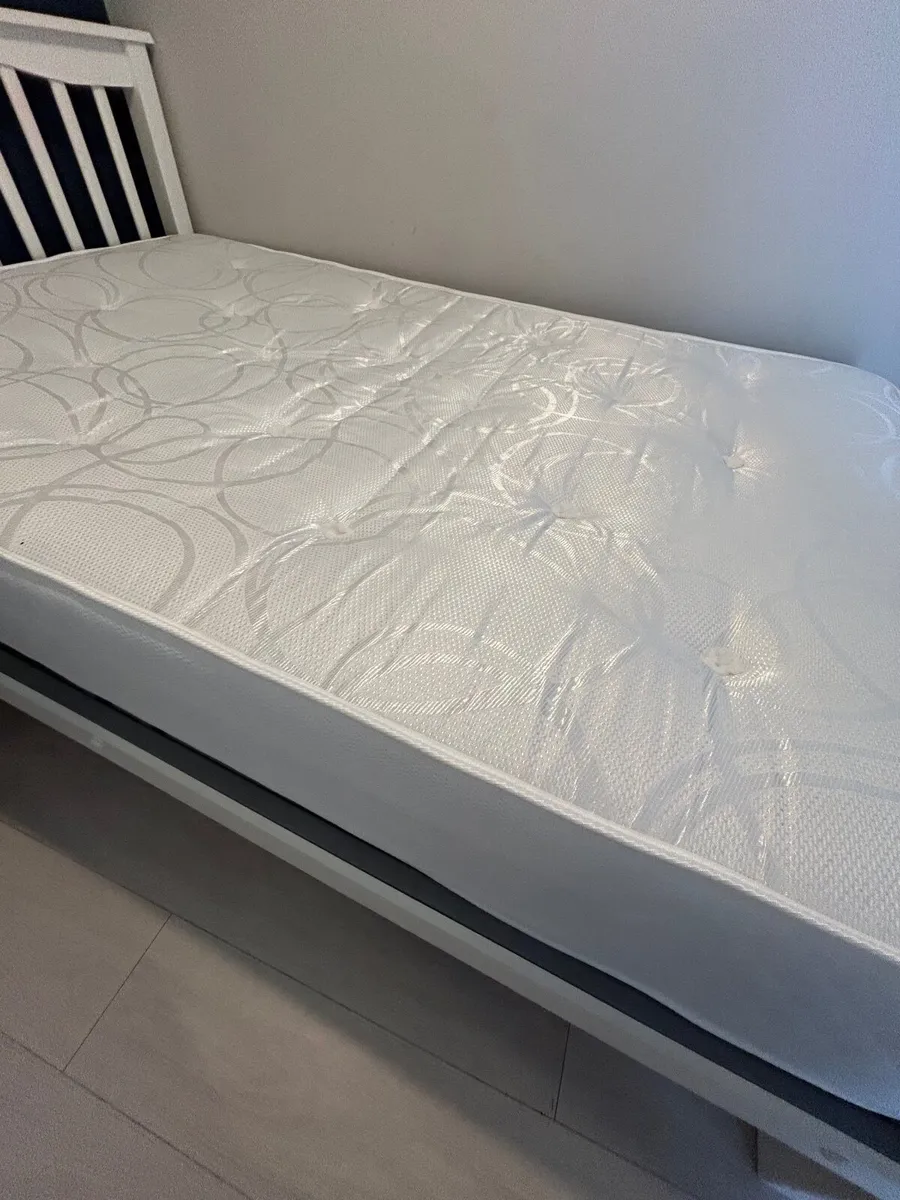 Small Double Bed  and Mattress - Image 3