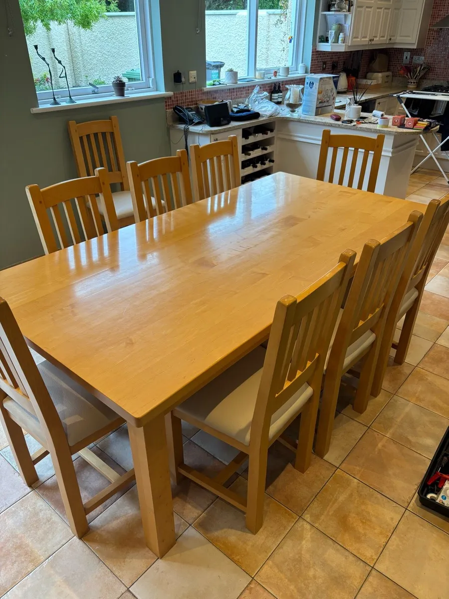 Solid Wood Kitchen Dining Set - Image 1