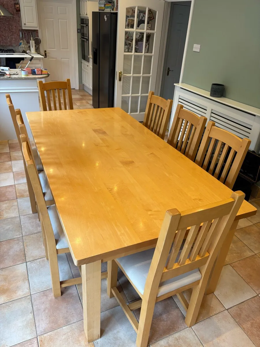 Solid Wood Kitchen Dining Set - Image 2