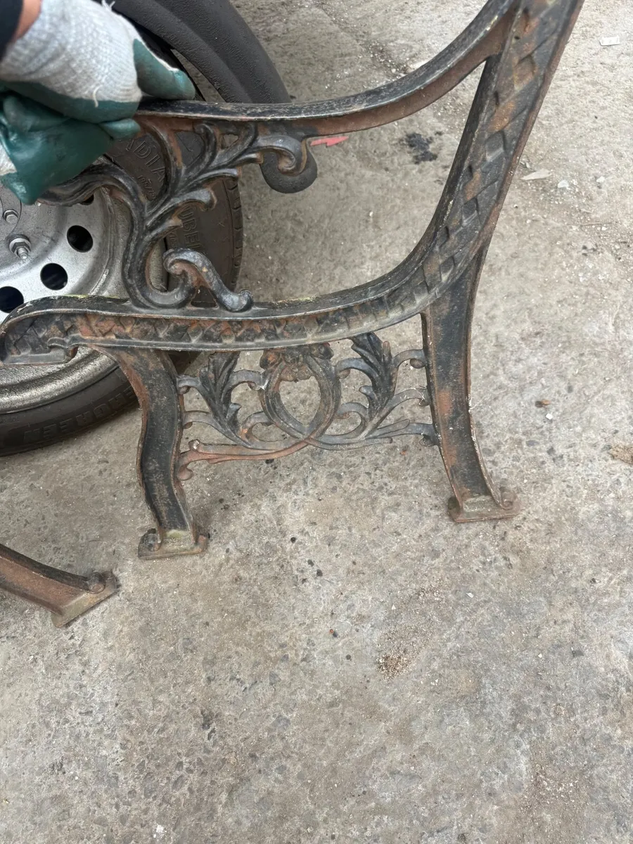 Metal bench ends - Image 3