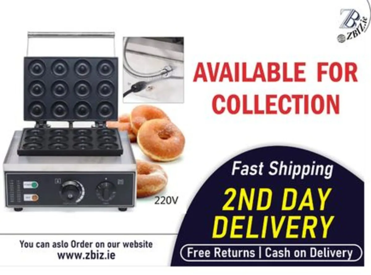 Electric Donut Pancake Waffle Cooker Maker - Image 1
