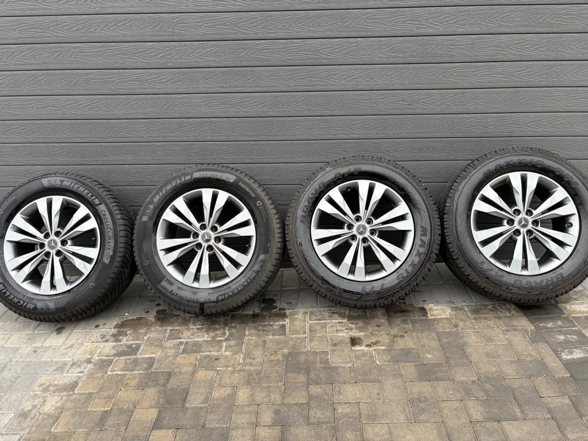 18” GENUINE MERCEDES X CLASS ALLOY WHEELS & TYRES - Image 2