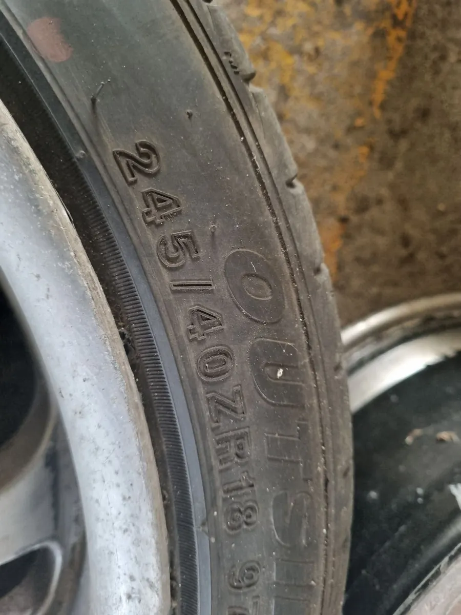 18" Weds Drift wheels 9.5 & 10.5j - Image 4