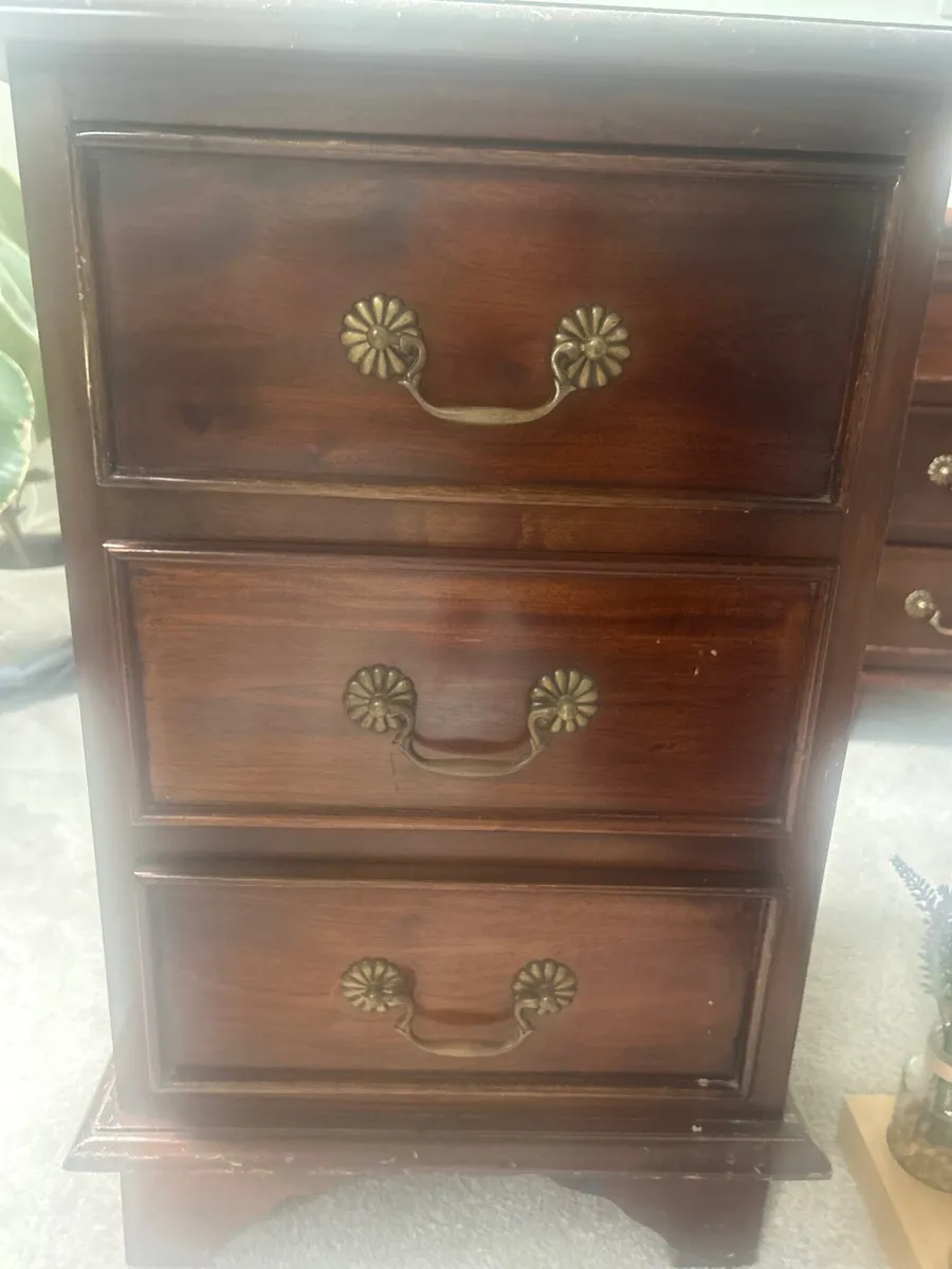 Mahogany pair of  Bed-side locker - Image 1