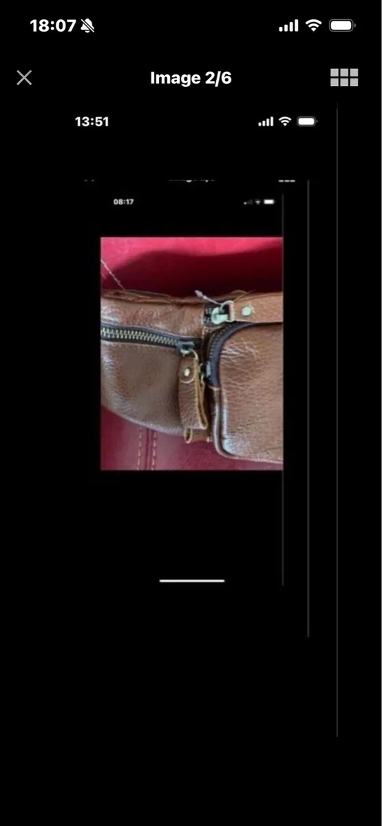 NEW- Leather Waist Bag - Image 2