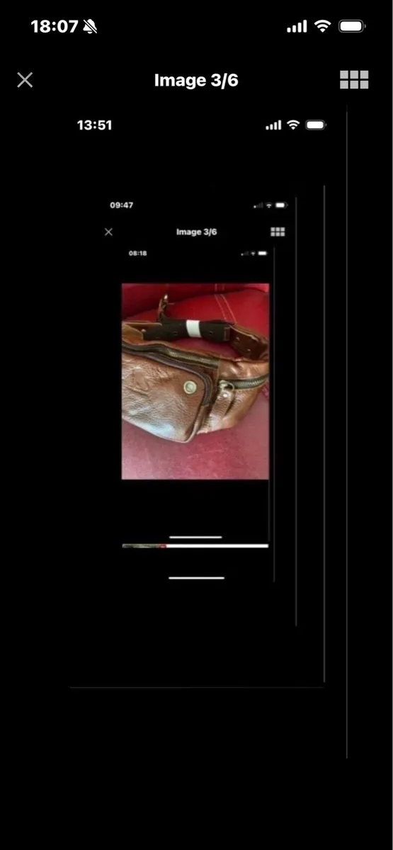 NEW- Leather Waist Bag - Image 3