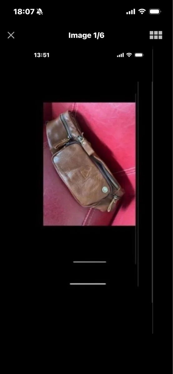 NEW- Leather Waist Bag - Image 1