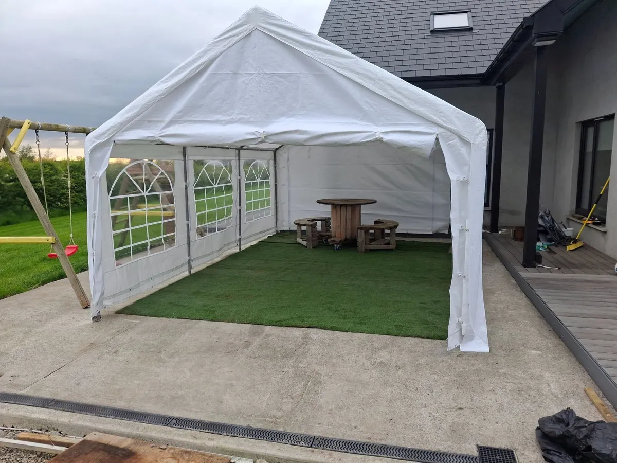 New canvas 6m x 4m marquee O'MEARAS CAMPING - Image 1