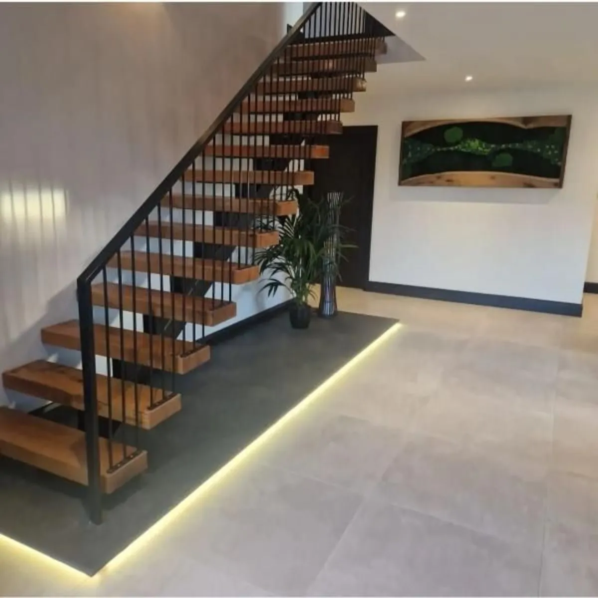 Custom Projects – Timber Stairs  Stair treads cut - Image 1
