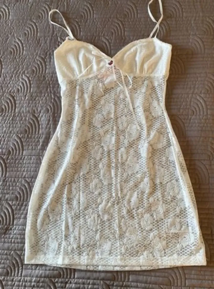 BNWT Edikted Ayala Lace Sheer Minidress - Image 1