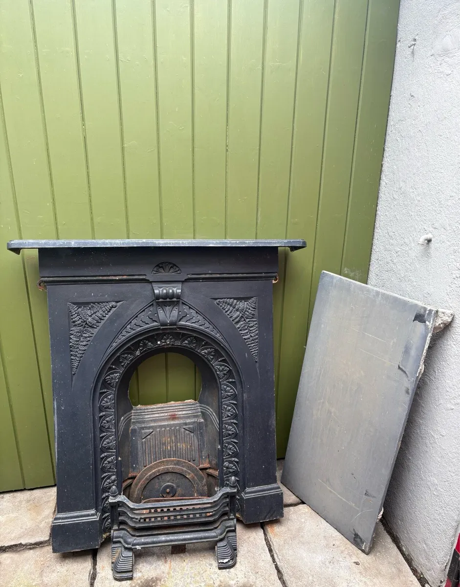 Mid Victorian Fernleaf Bedroom Fireplace - Image 2