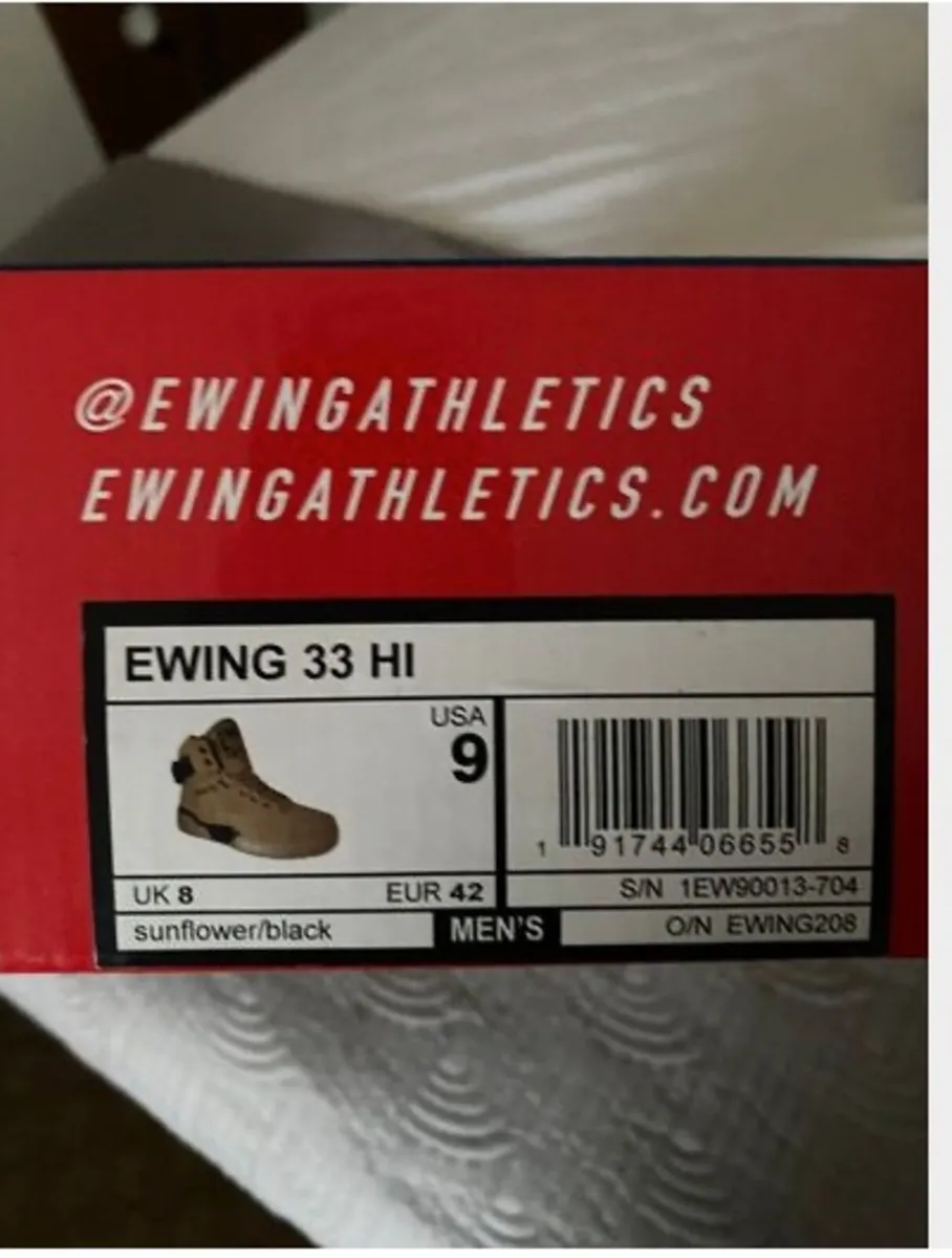 BNWT Patrick Ewing Men's 33 HI Sunflower/Black Siz - Image 2