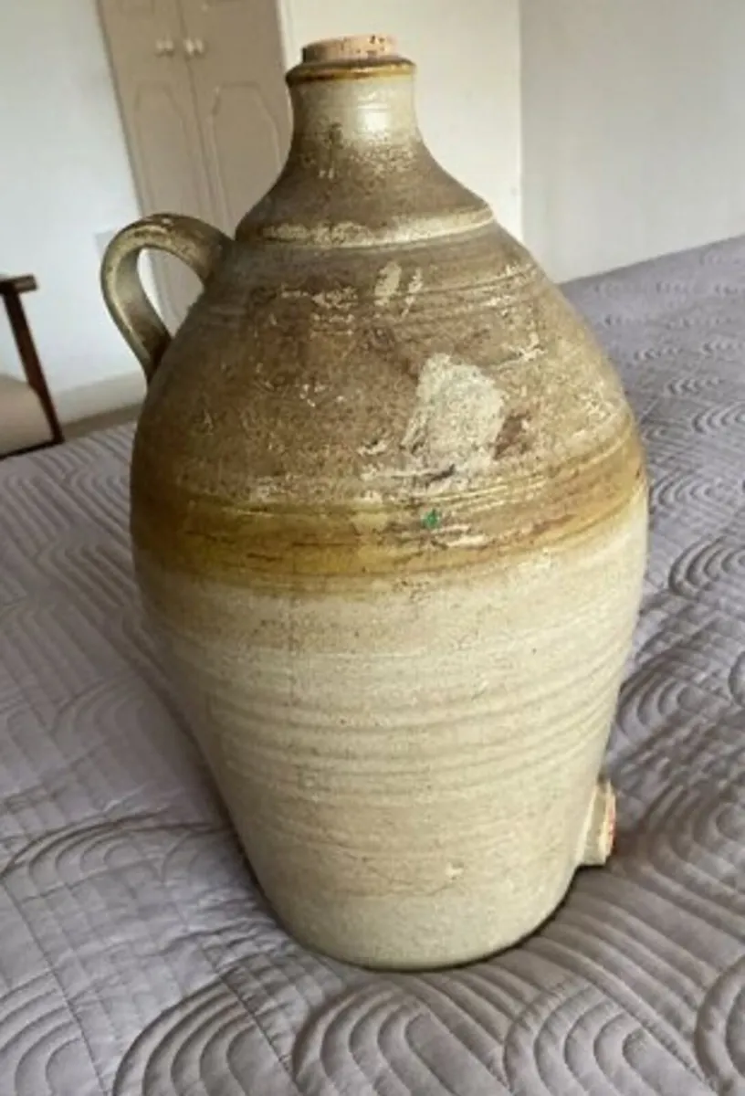 Large Vintage Stoneware Flagoon - Image 4