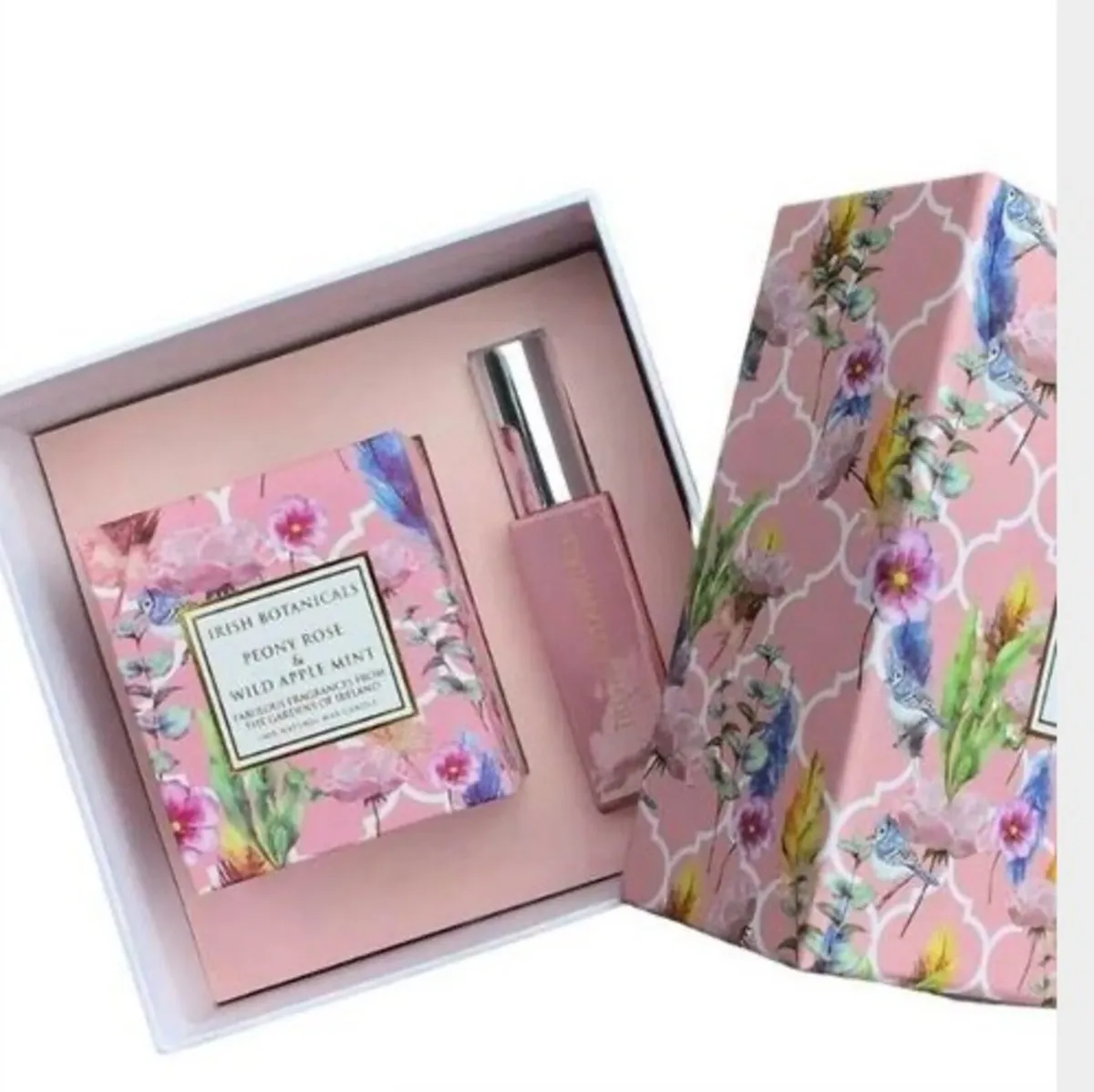 Peony Rose and Wild Apple Mint Wax Candle and Frag