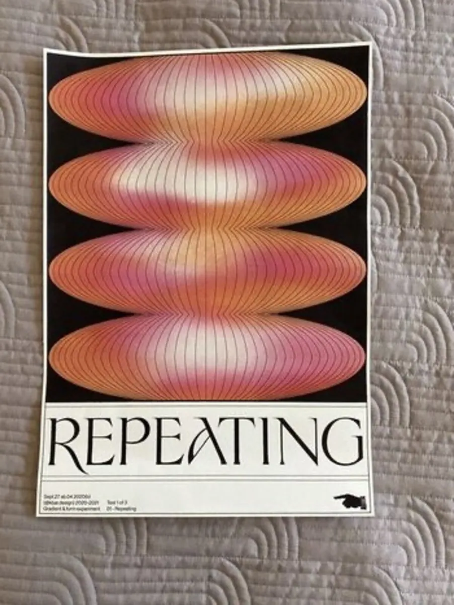 Repeating - Cool Print - Unframed - Image 1
