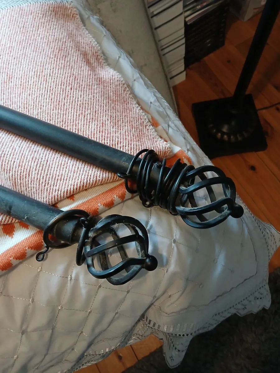 Cast iron curtain rails - Image 1