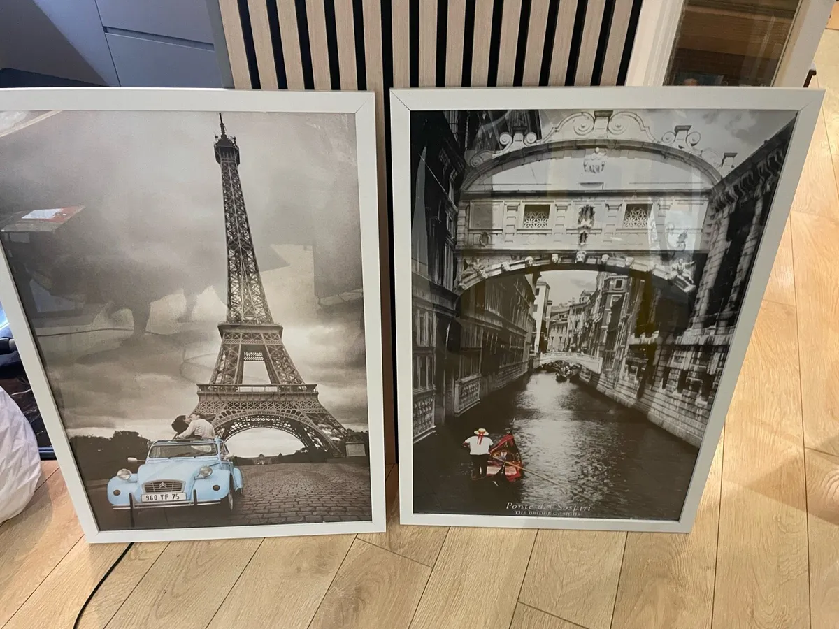 Framed poster