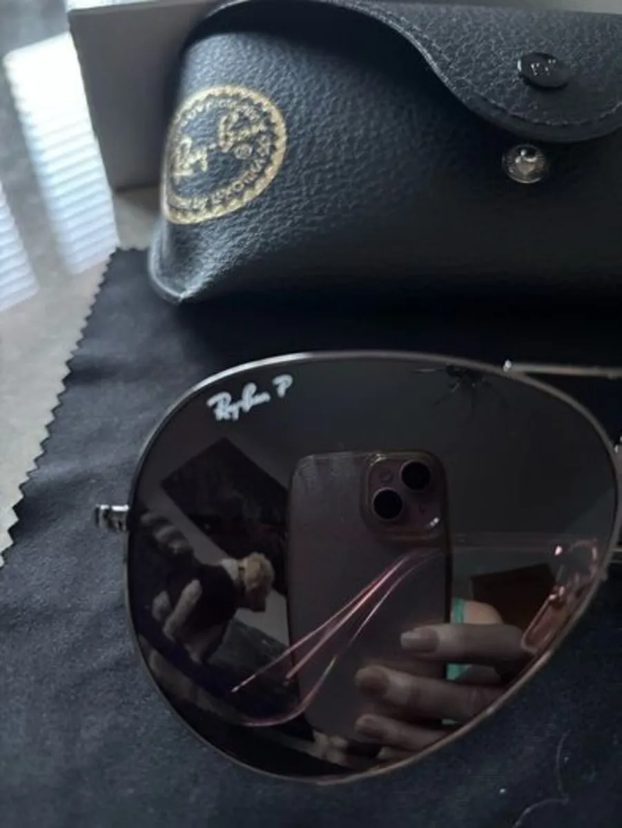 Ray Ban RB3689 Sunglasses Gunmetal Polarised 62mm - Image 4
