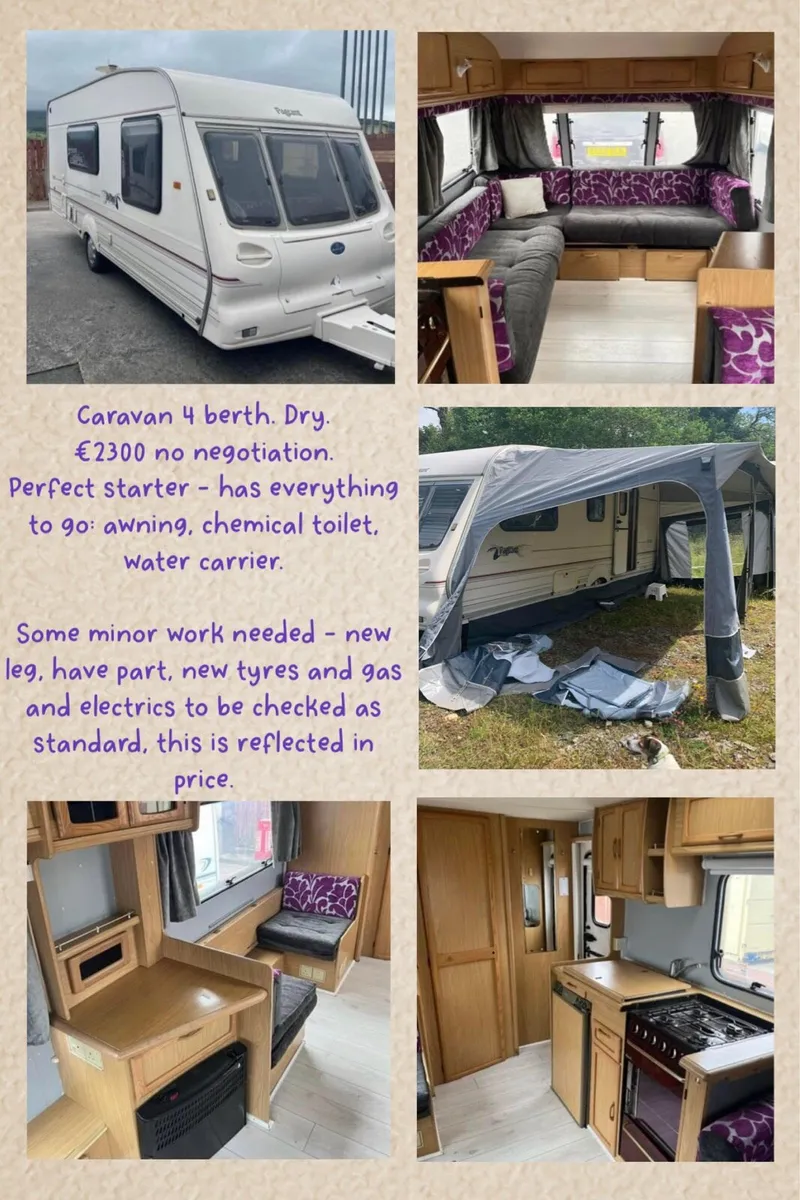 4 berth Bailey pageant caravan - Image 1