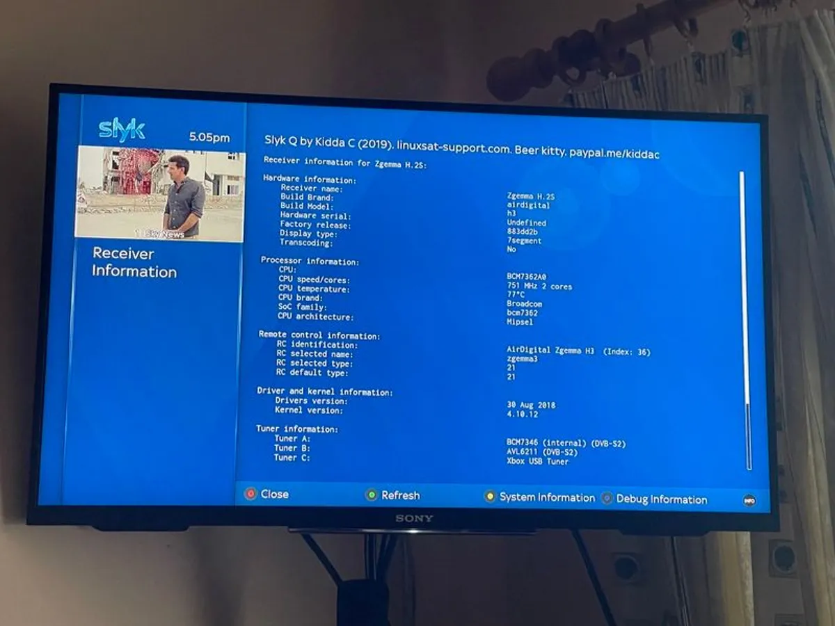 Zgemma H2S with SAORVIEW and Satellite FTA - Image 1
