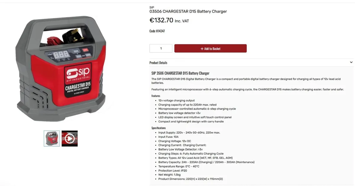 Car battery charger, NEW - Image 4
