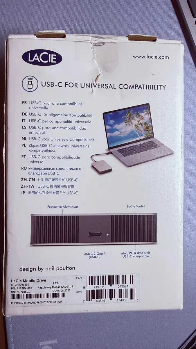 LaCie Mobile Drive 5TB brand