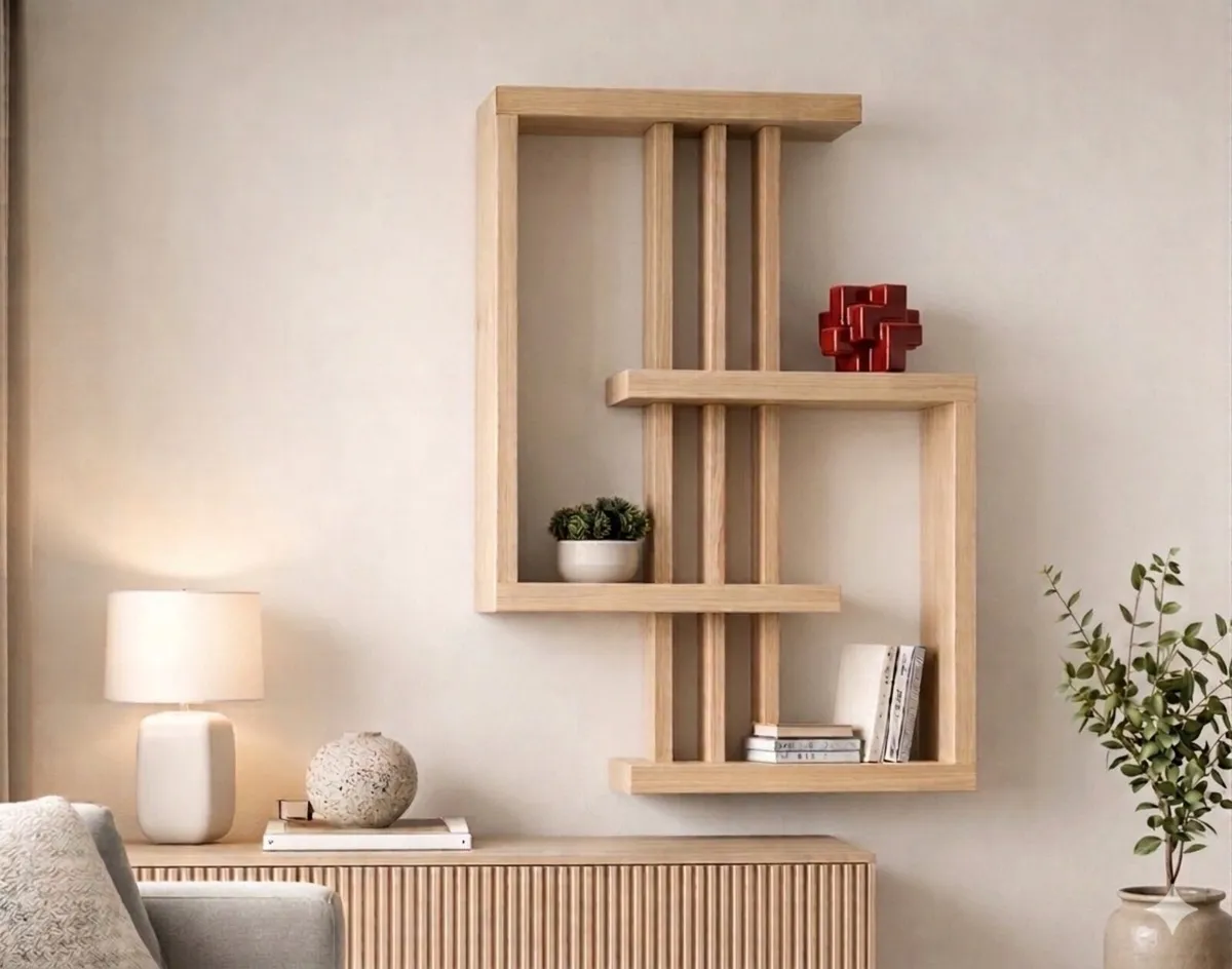 S-shaped wall shelf - Image 1