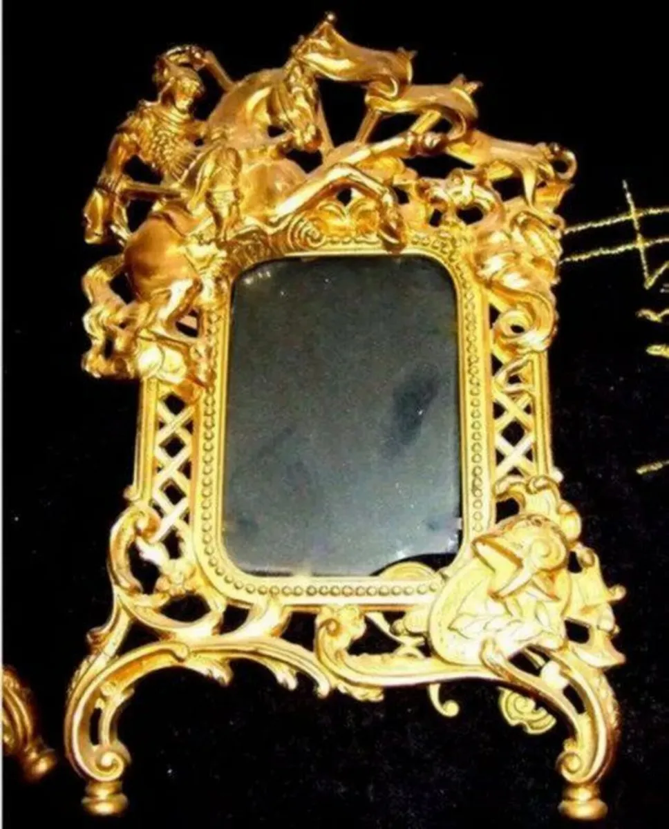 Pair Of Substantial Brass Photo Frames - Image 2