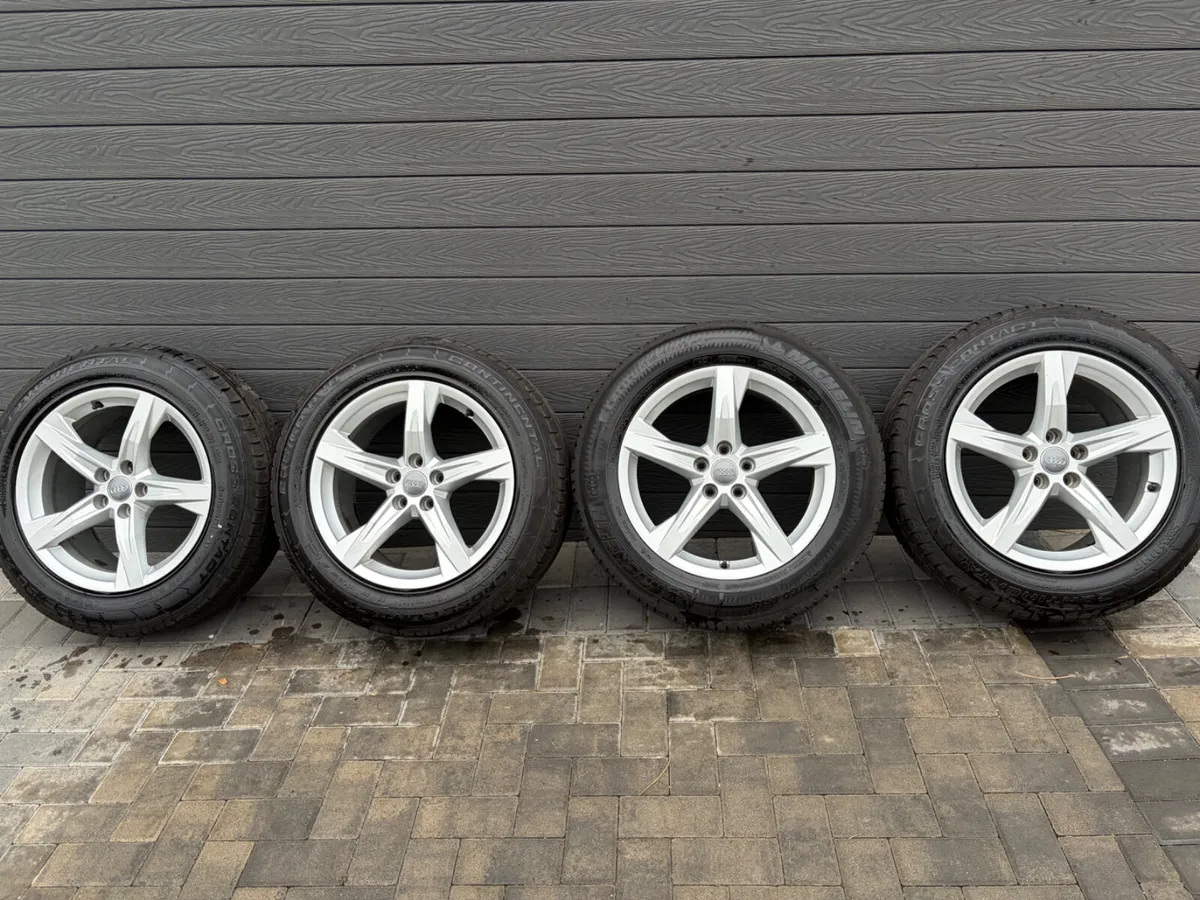 18” GENUINE AUDI Q5-Q7 ALLOY WHEELS & TYRES - Image 2