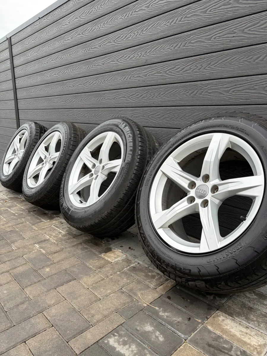 18” GENUINE AUDI Q5-Q7 ALLOY WHEELS & TYRES - Image 1