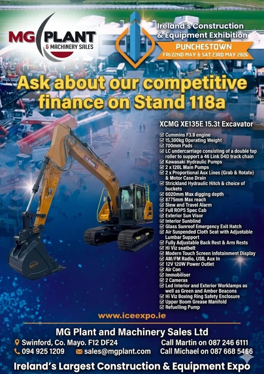See the XCMG XE135E @ICE EXPO (46 LINK D4D LC U/C) - Image 1