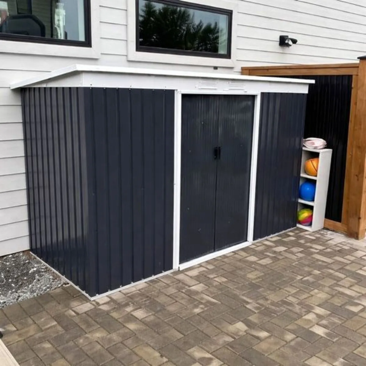 9ft x 4ft Metal Garden Storage Shed Tool - Image 3