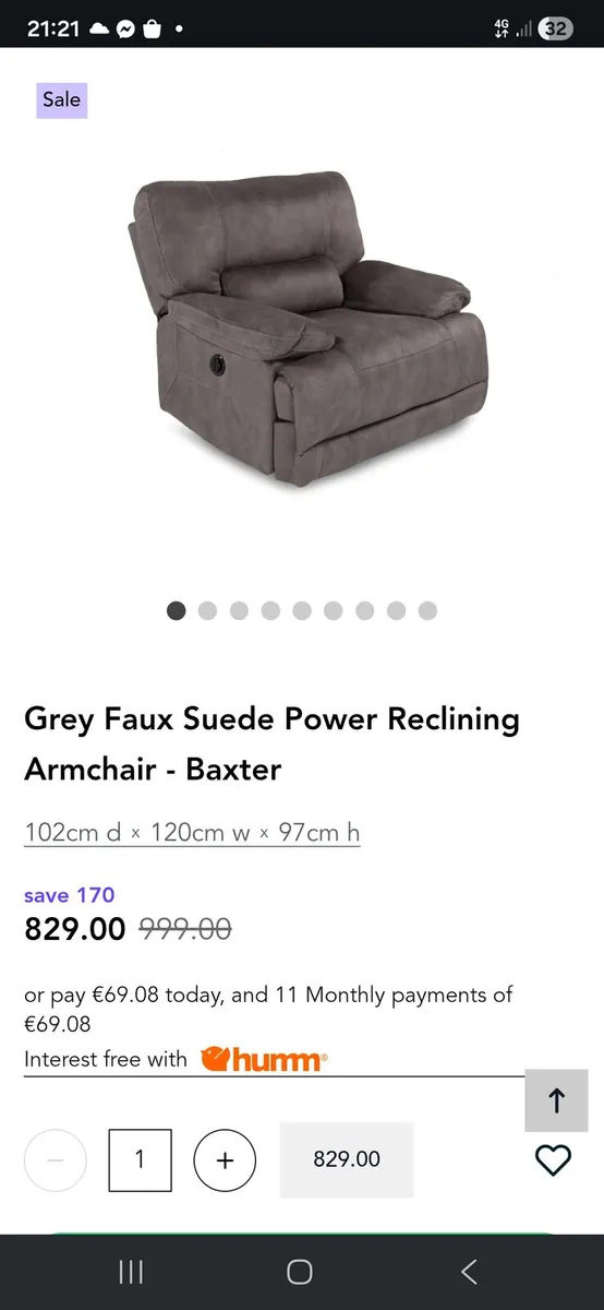Baxter EZ Living Cuddle Chair - Image 3