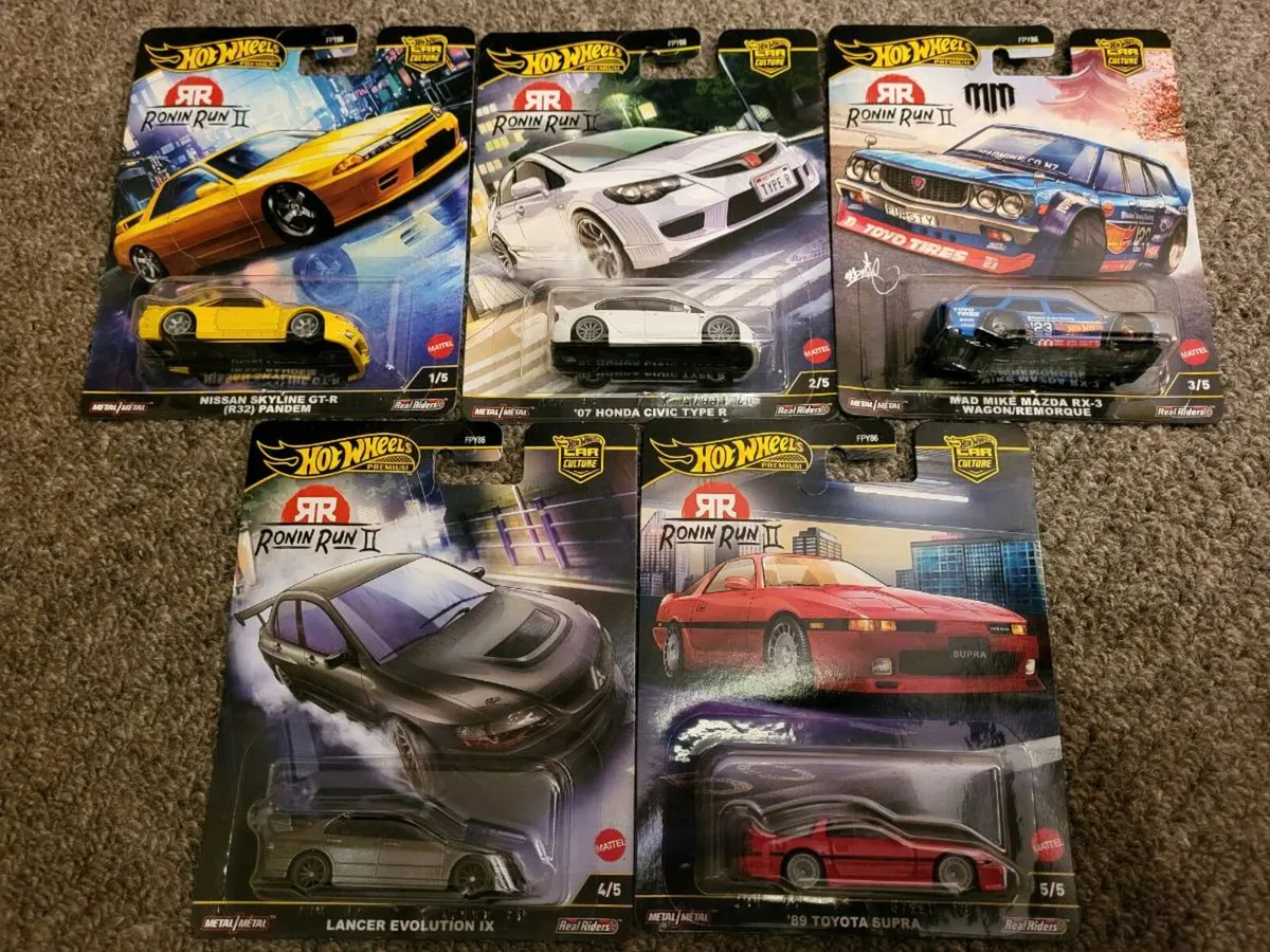 Hot Wheels Ronnin Run 2 Full Set