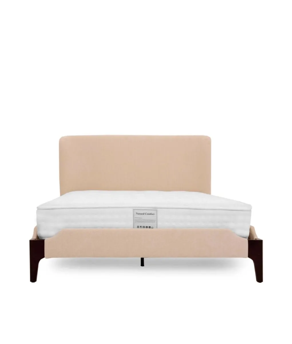 Super King (6ft) Beige Fabric Bed Frame - Image 2