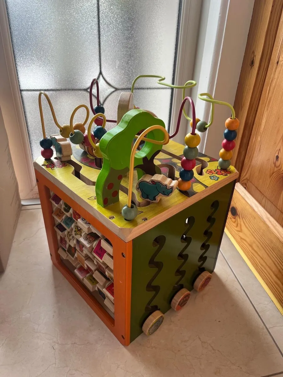 Wooden Activity Cube - Image 1