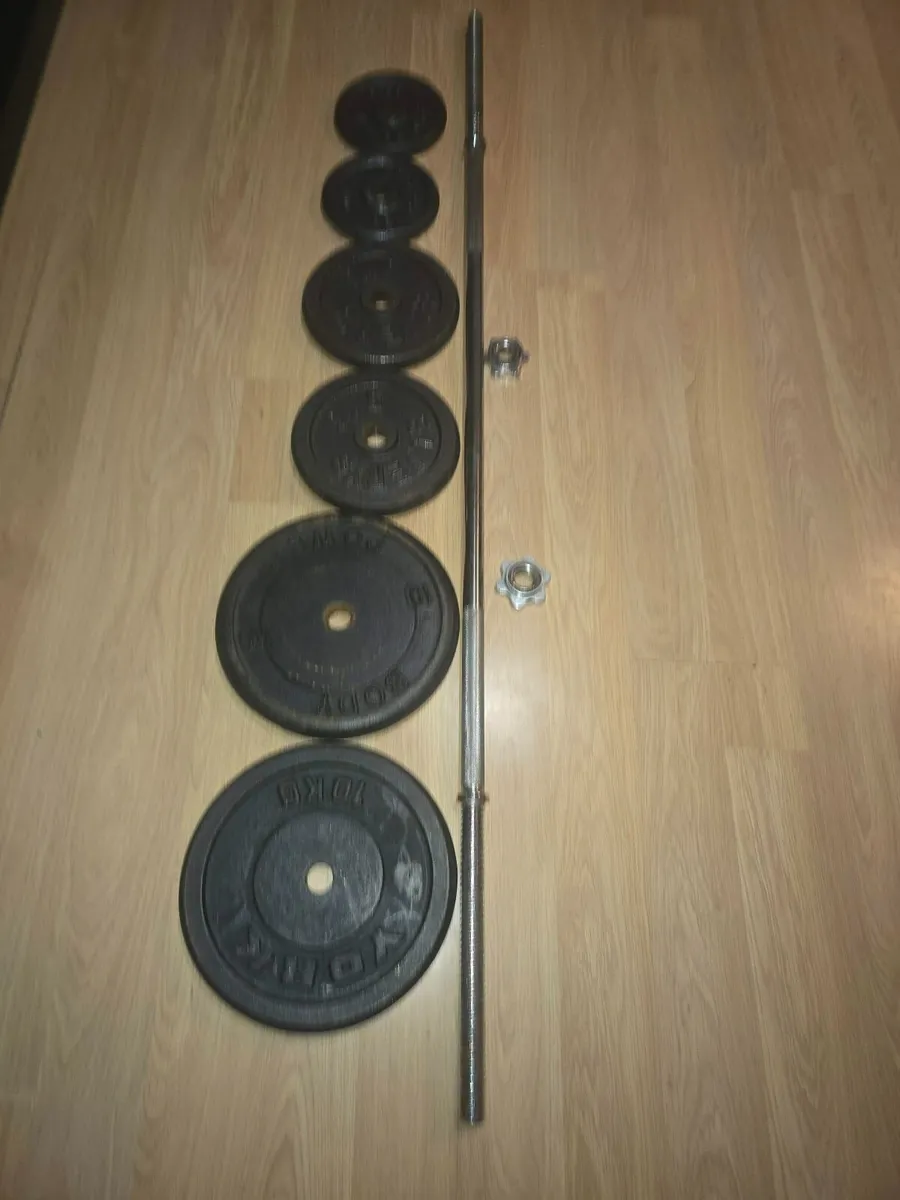 Barbell 5kg + weights plates 35kg