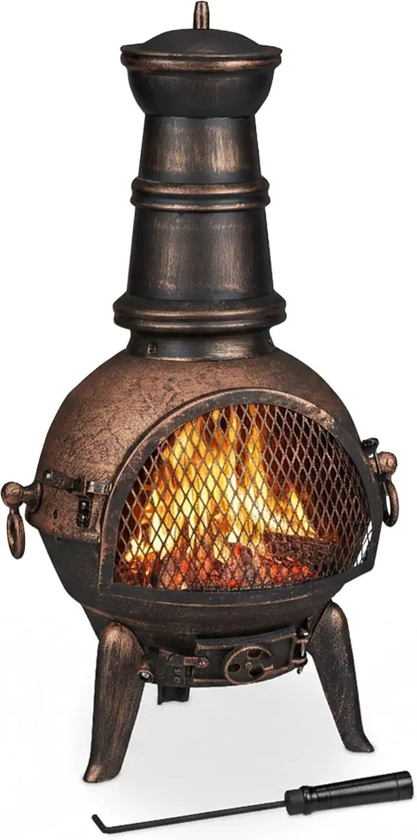 Cast Iron Chiminea Patio Heater - Image 2