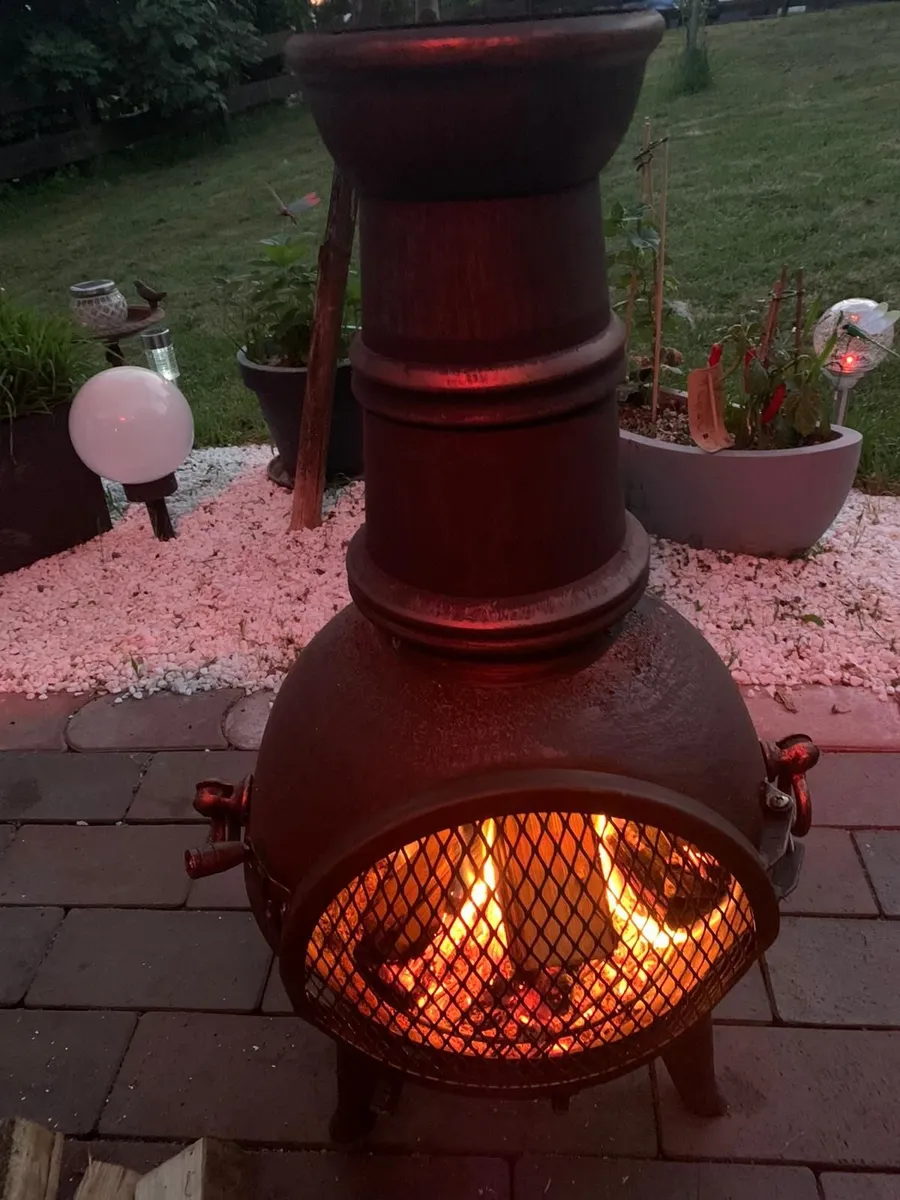 Cast Iron Chiminea Patio Heater - Image 3