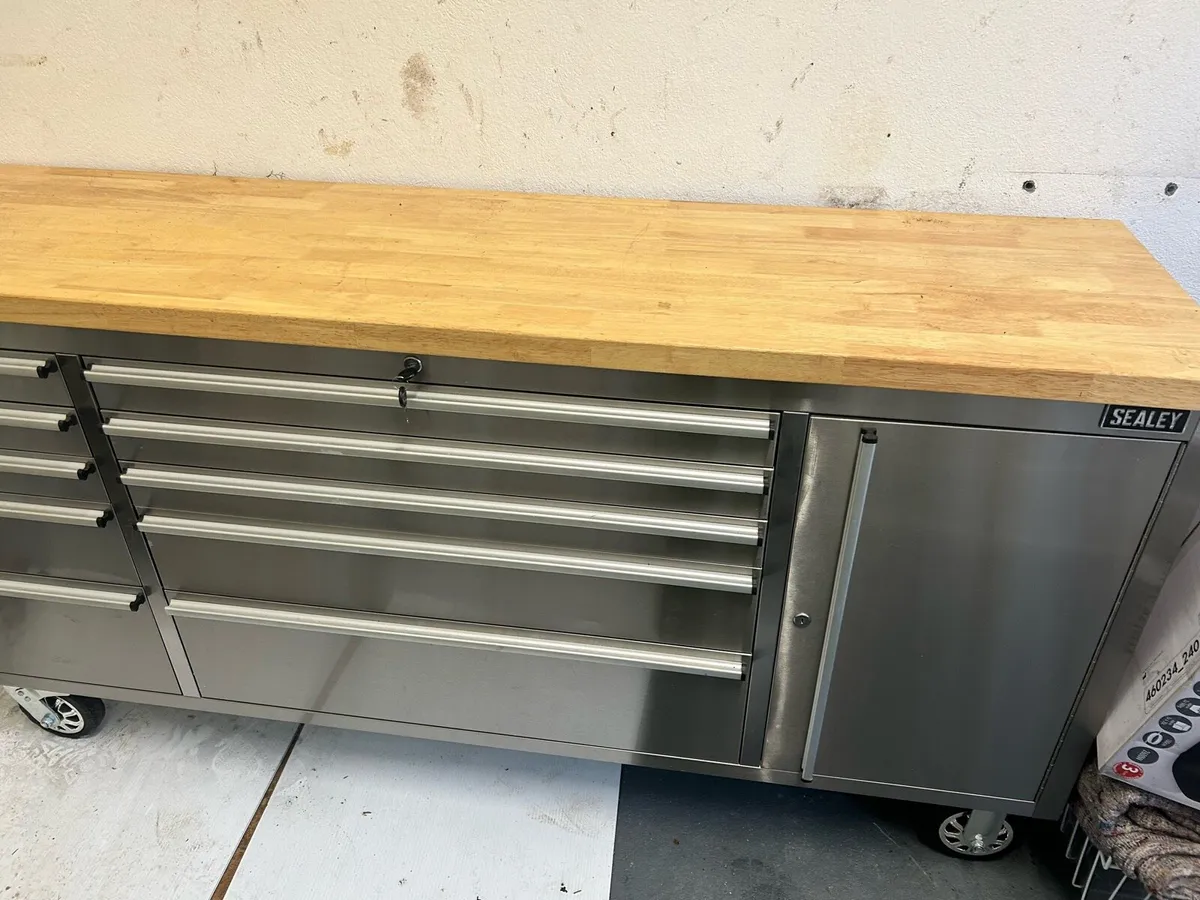 Sealey Mobile stainless steel cabinet - Image 1