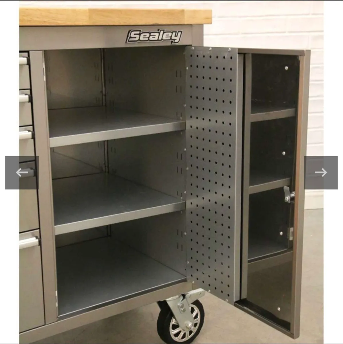 Sealey Mobile stainless steel cabinet - Image 3