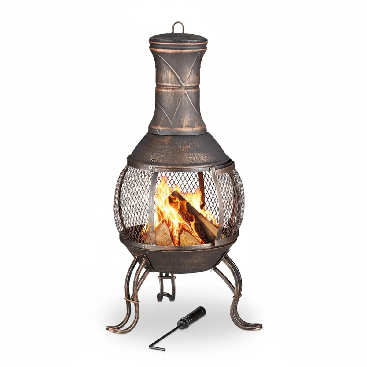 Cast Iron Chiminea Patio Heater - Image 4