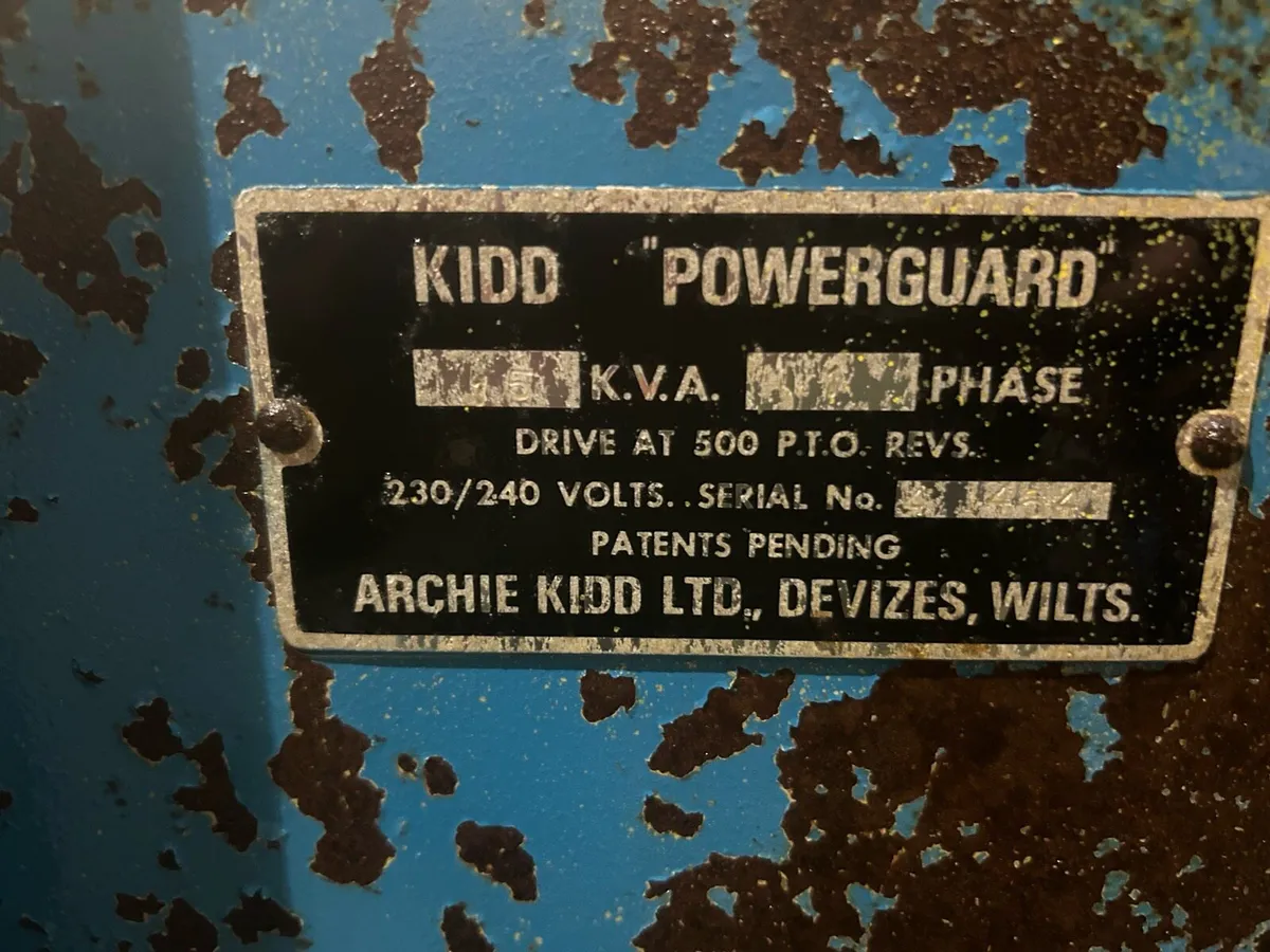PTO Tractor Driven Kidd Generator 15 KVA - Image 4