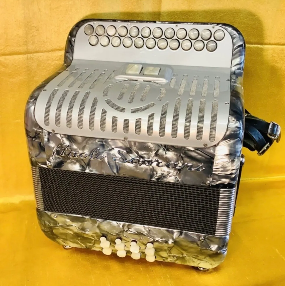 Mint Paolo Soprani D/D# Grey Jubilee IV Accordion
