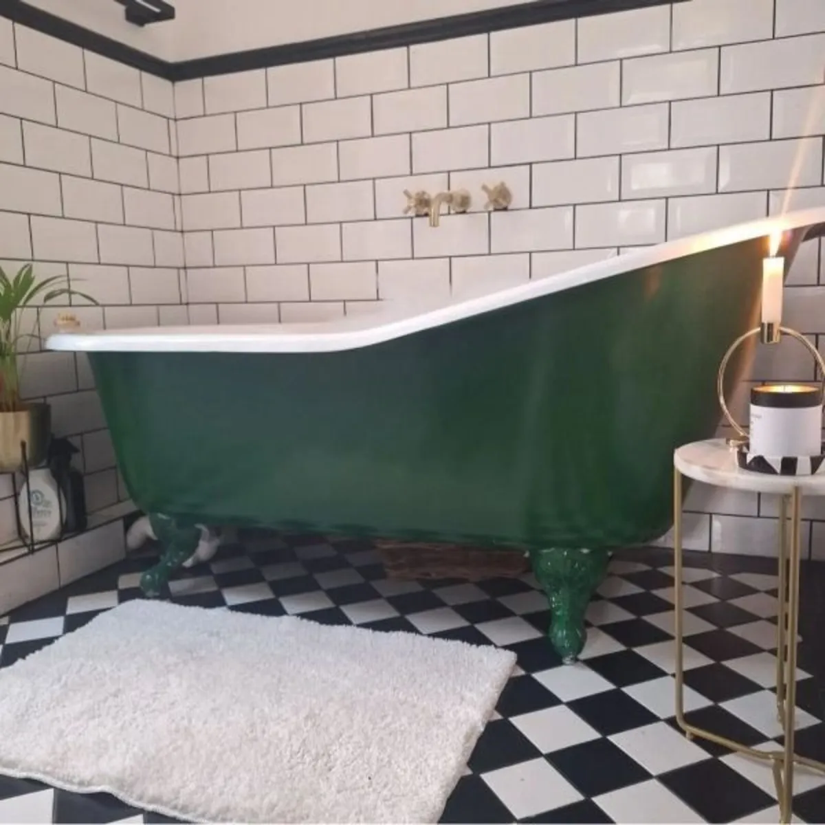 Bordeaux Single Ended Slipper Cast Iron Bath - Image 1